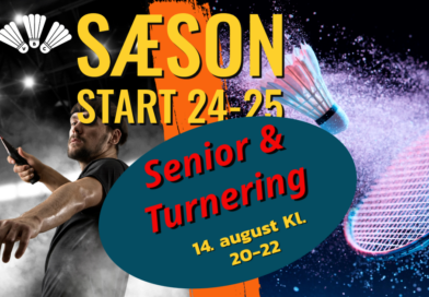 Sæson start seniorer & turneringsspiller