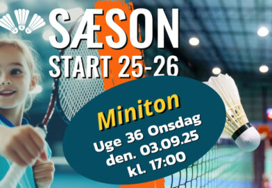 Miniton Sæson start 2025/2026