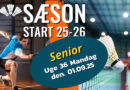 Sæson start seniorer & turneringsspiller